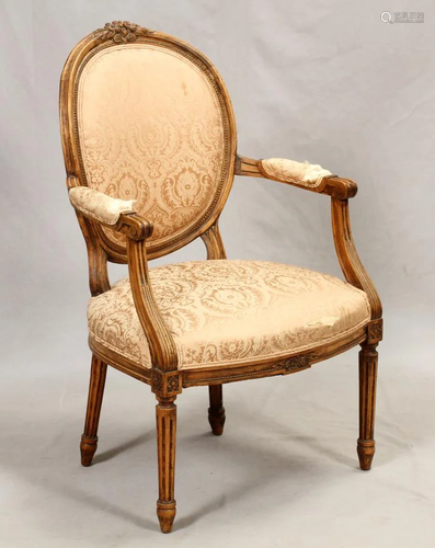 FRENCH WALNUT, ARM CHAIR, CI…