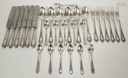 RUSSIAN 84 SILVER DINNER SERVICE 3…