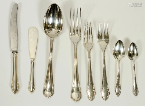 SWEDISH 800 SILVER (75 PCS) FLATWARE