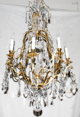 VERSAILLE GOLDPLATED 8 LIGHT CH…