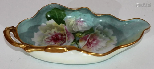 SIGNED LIMOGES HAND-PAINTED PORCELAI…