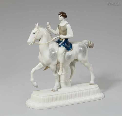 A Berlin KPM porcelain figure of the bridgegroom as a Roman soldierModel no. 9423. Stamped 