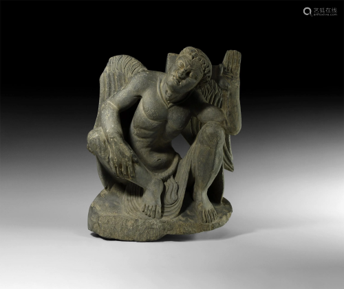 Gandharan Winged Atlas Figure