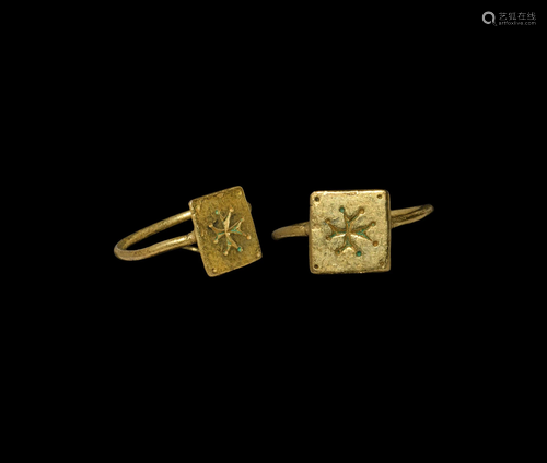 Medieval Gold Ring with Crusader Cross