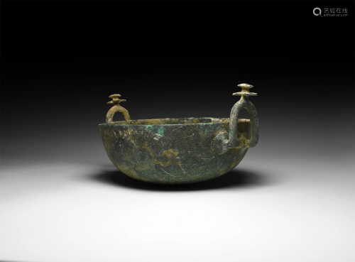 Cypriot Bowl with Flower Handles