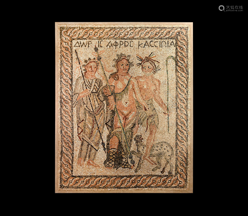 Roman Mosaic with Aphrodite and Nymph Doris