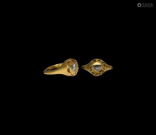 Medieval Gold Ring with Historic Diamond