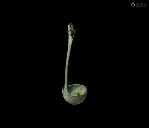 Late Etruscan Bronze Ladle