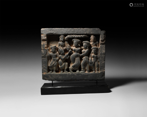 Gandharan Panel with Birth of Siddhartha S…