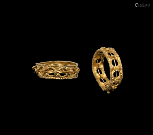 Medieval Gold Ring with Annulets