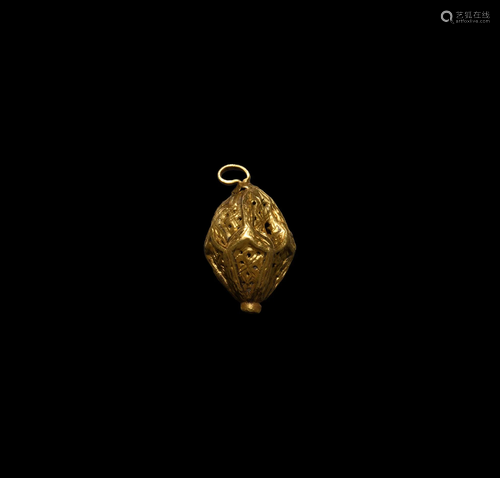 Medieval Gold Openwork Pendant