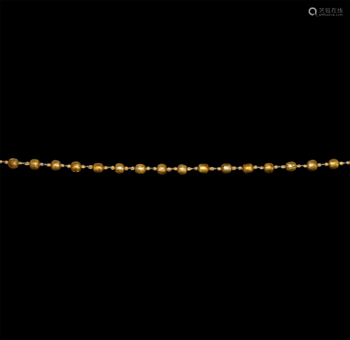 Roman Gold-in-Glass Necklace