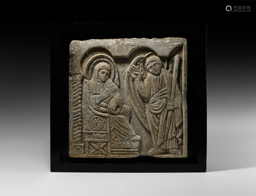 Romanesque Carved Relief Panel