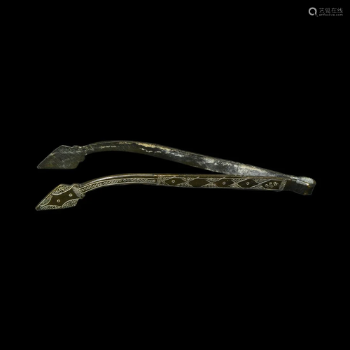 Sassanian Decorated Tongs