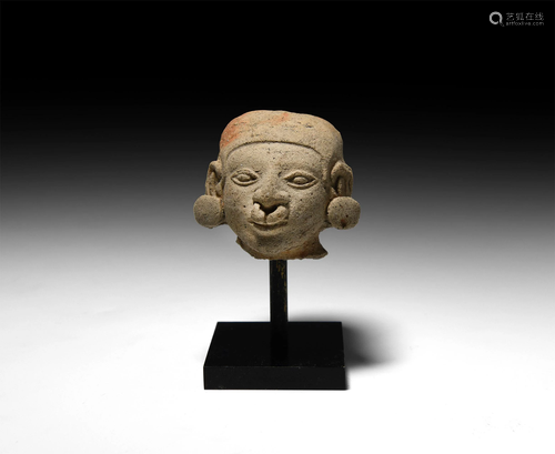 Pre-Columbian Ecuadorian Tolita Head