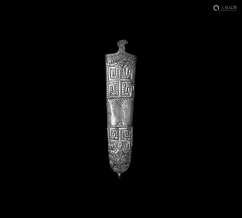 Elaborate Viking Period Silver Sword Scabb…