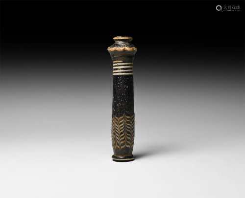 Egyptian Palm Column Kohl Bottle