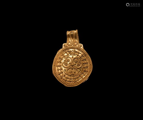 Pre-Viking Scandinavian Gold Filigre…