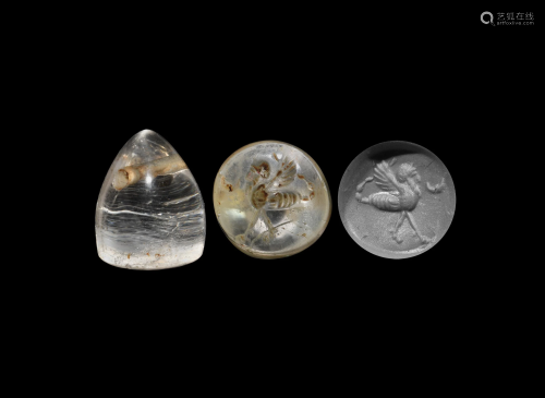 Phoenician Stamp Seal with Human-Headed …
