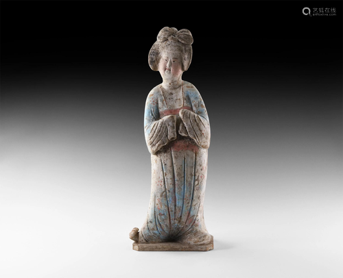 Large Chinese Tang Courtly Lady Figure