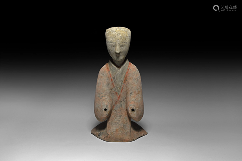 Chinese Han Kneeling Buddha Figure