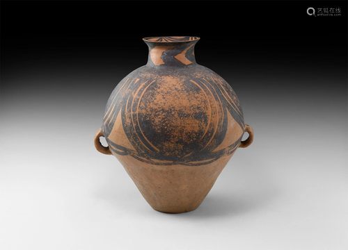 Large Chinese Neolithic Painted Amphora