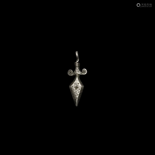 Viking Silver Dagger Pendant