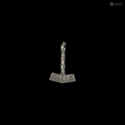 Viking Silver Thor's Hammer Pendant