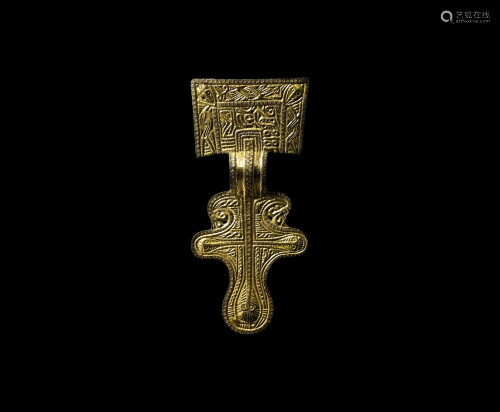 Anglo-Saxon Great Square-Headed Brooch - O…