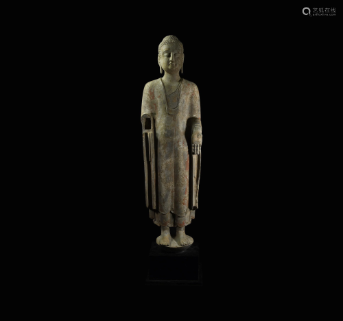 Large Chinese Wei Statue