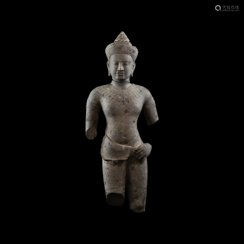 South East Asian Standing Shiva Statue