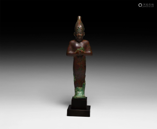 Egyptian Mummiform Statuette of Osiris