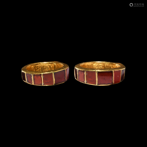 Pre-Viking Gold Ring with Cloisons