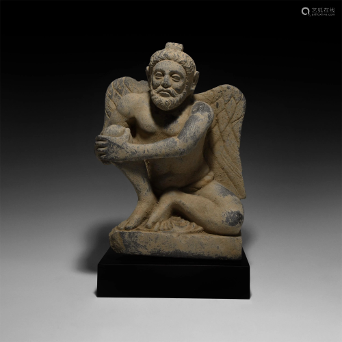 Gandharan Winged Atlas Figure