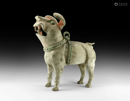 Large Chinese Han Guardian Dog Figurine