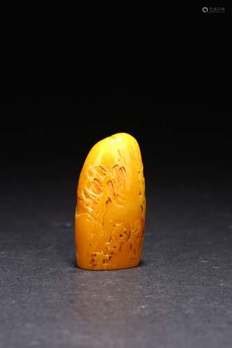 A SMALL SOAPSTONE CARVING