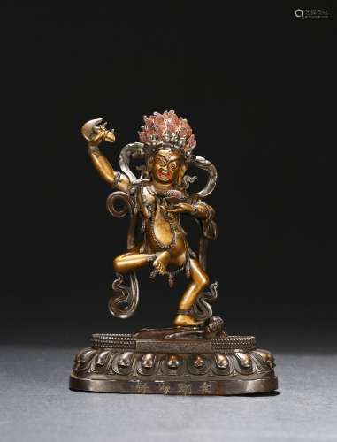 A BRONZE FIGURE OF VAJRAVARAHI