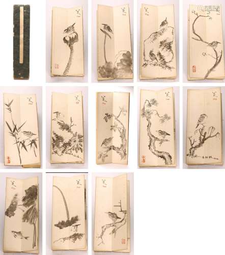 INK ON PAPER 'BIRDS' ALBUM, BADA SHANREN(1626-1705)