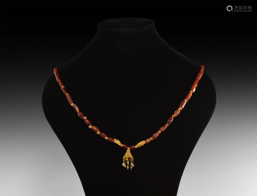 Roman Gold Pendant Necklace