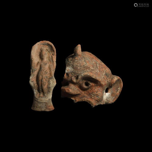 Graeco-Roman Terracotta Figure Group