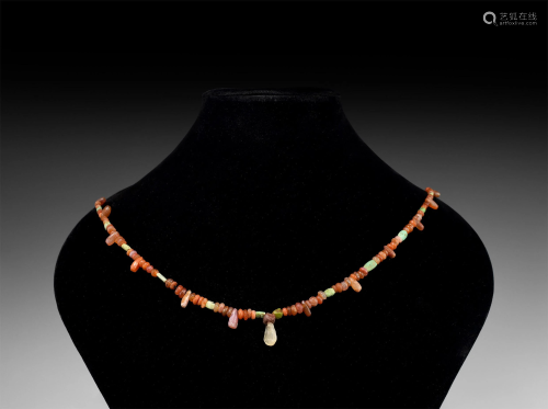 Roman Stone Bead Necklace String