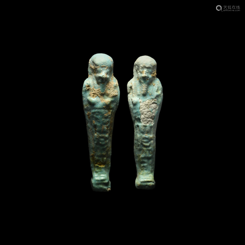 Egyptian Hieroglyphic Shabti Group