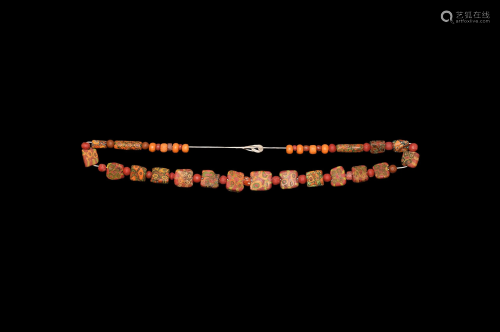 Roman Millefiori Glass Bead Necklace String
