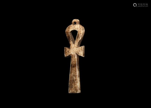 Egyptian Bone Ankh Pendant