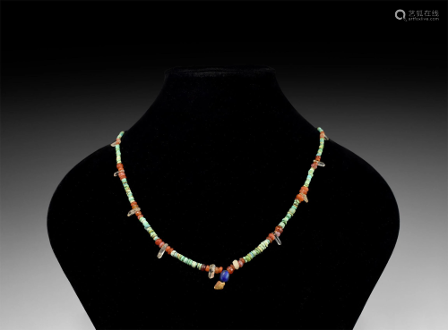 Roman Mixed Stone Bead Necklace String