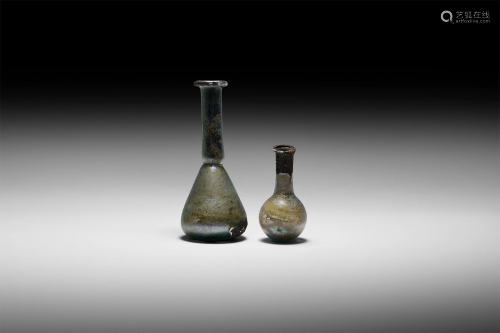 Roman Glass Bottle Group