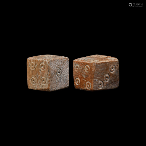 Roman Bone Dice Pair