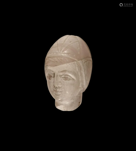 Roman Chalcedony Charioteer Head