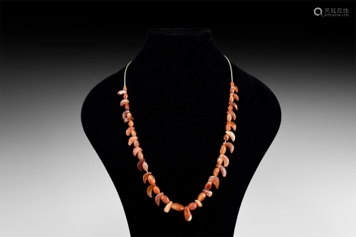 Greek Carnelian Bead Necklace String