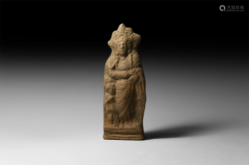 Greek Standing Terracotta Figure